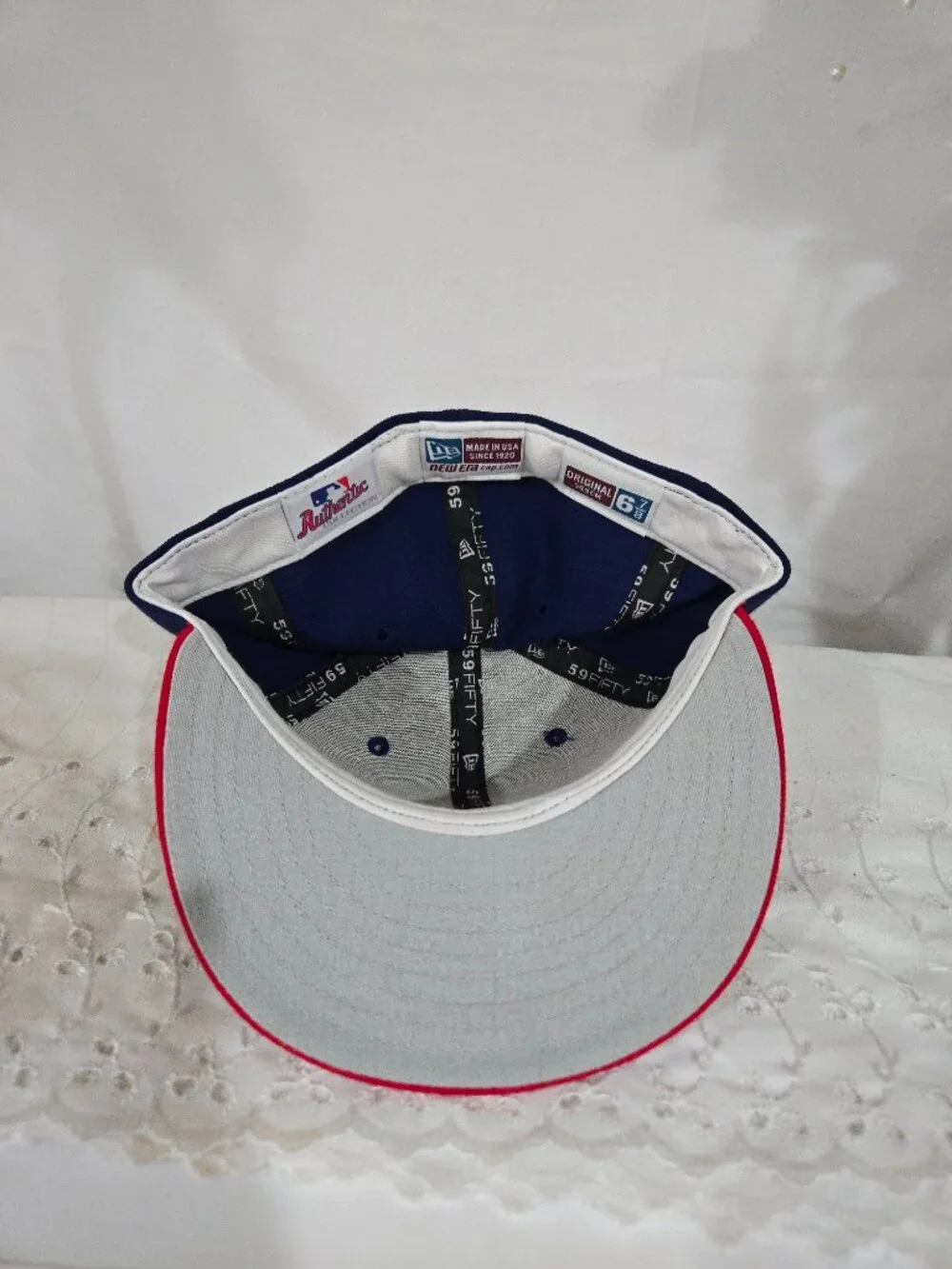 🧢 Vintage Chicago Cubs New Era 59FIFTY Fitted Hat Size 6 7/8 Grey Underbrim